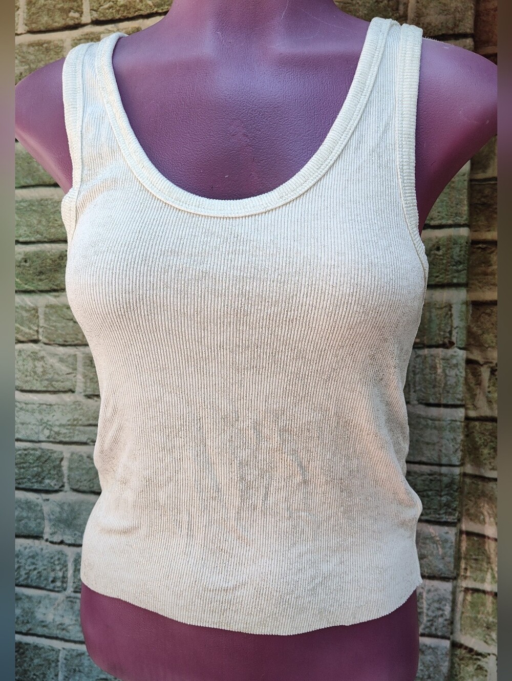 ZARA RIBBED SPARKLE Tank Top, Small - Picture 5 of 11